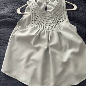 Elegant Sleeveless Top in Light Blue